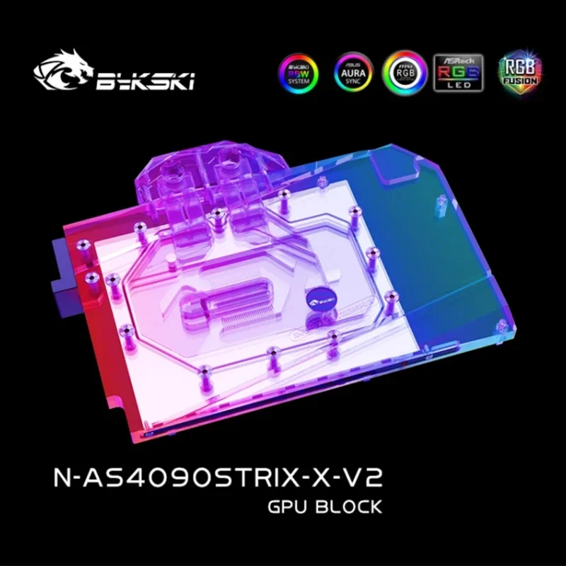 Rtx 4090 Water Block - مكثف تبريد GPU من Bykski لبطاقة