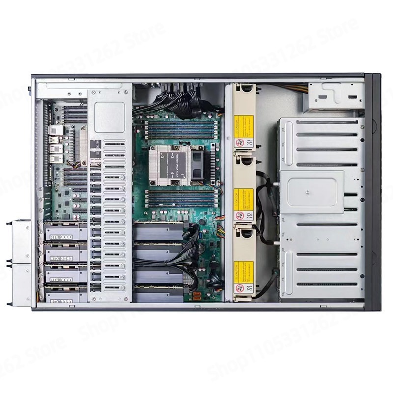 هيكل خادم برجي 8049ETX-8 بحجم  - مراجعة Server Gpu Chassis 4U وسعره